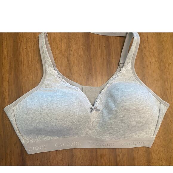 Cacique Bra Lot of 2 42C Lightly Lined No Wire Lace Soft Support Lane Bryant - Picture 2 of 8
